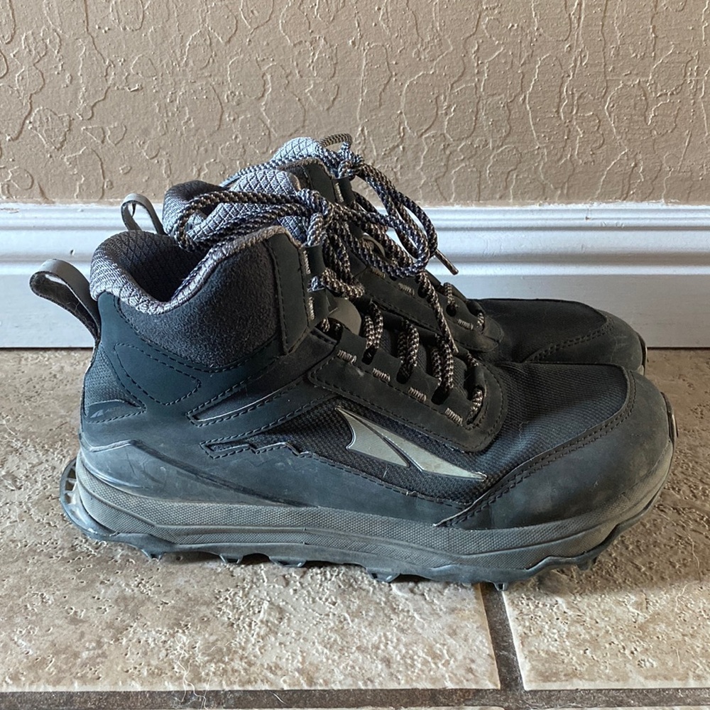 Altra Lone Peak Hiker women’s black/grey boot size 6 zero drop worn